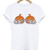 Pumpkin Boobs Skeleton T shirt