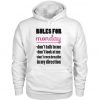 Rules For Monday Quote Hoodie