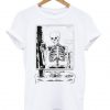 SKELFIE Skeleton taking a Selfie T Shirt