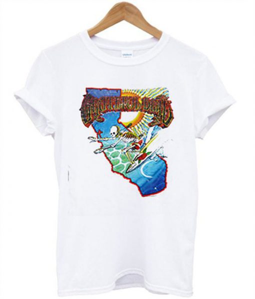 Grateful Dead Surfing Skeleton T Shirt