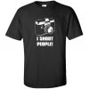 I Shoot People camera t shirt