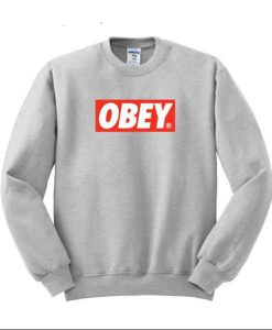 Obey Red Box Letter Sweatshirt