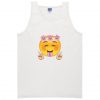 Floral Happy Face Crop Tank Top