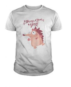Hedgehog Girl Happy New Year 2020 Shirt