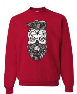 Hipster Sugar Skull Sweatshirt