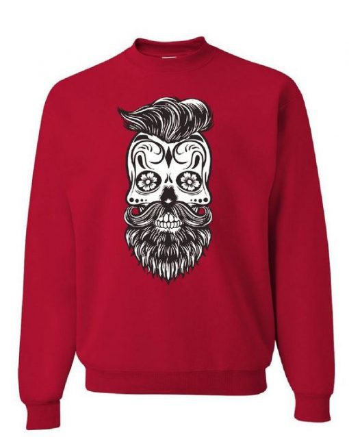 Hipster Sugar Skull Sweatshirt
