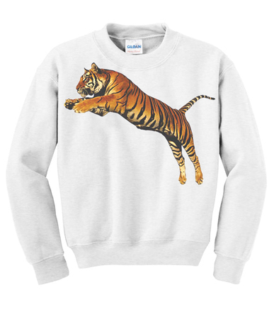 Jumping Tiger Graphic Sweatshirt