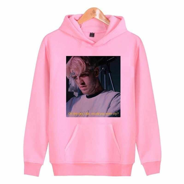 pink lil peep hoodie