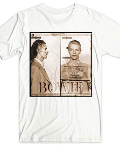 David Bowie Star 1975 Mugshot T Shirt