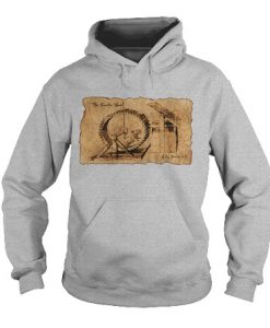 Leonardo Da Vinci Hamster Wheel Graphic Hoodie