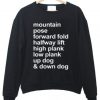 Mountain Pose Forward Sweatshirt