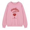 Strawberry Milk Sweatshirt Pink