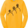 Three Faces Sketch Sweatshirt