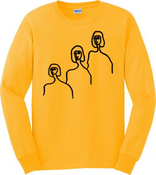 Three Faces Sketch Sweatshirt
