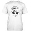 chill out alien head t shirt