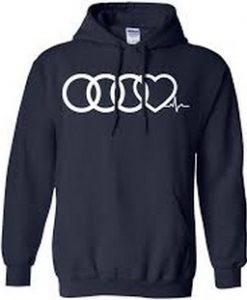 AUDI heartbeat Hoodie Pullover