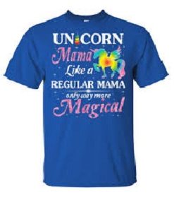 Unicorn Mama Graphic T Shirt