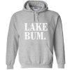 lake bum font hoodie