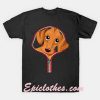Dachshund out of a zipper shirt