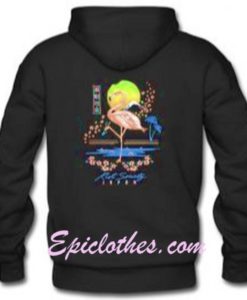 Flamingo Blossom Hoodie Back