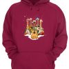Guitar Wearing Santa Hat Christmas hoodie