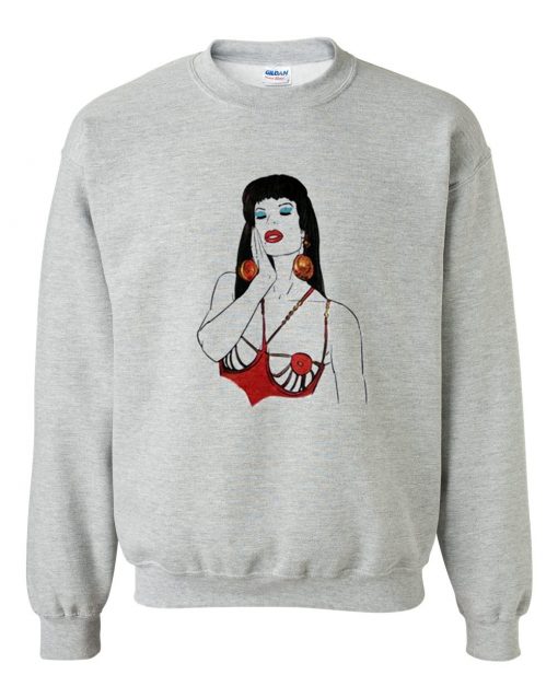 Women Pose Sexy Sweatshirt