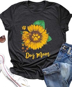 Dog Mom Sunflower T-Shirt