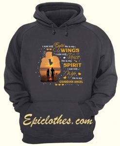 I am his eyes he is my wings I am his voice guardian angel shirt