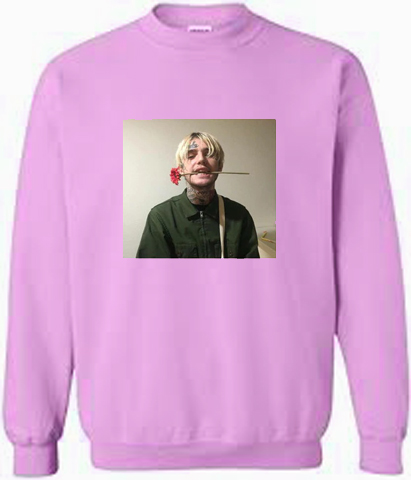 lil peep sweatshirt pink