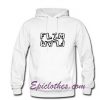 flim flam flamingo font hoodie