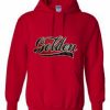 red golden logo Hoodie