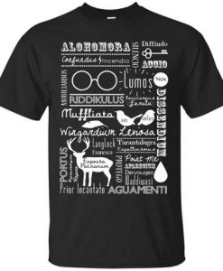 Alohomora Harry Potter Spells T Shirt