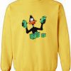 Daffy Duck Stacking Money Sweatshirt