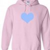 Love Blue Heart hoodie