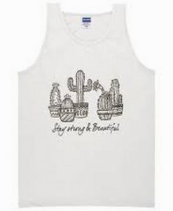 Stray strong And Beauty cactus tanktop