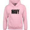 Wavy Pink Hoodie Pullover