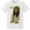 bob marley wearing hat shirt