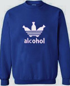 Alcohol Adidas Parody Sweatshirt