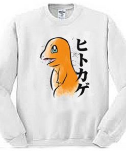 Charmander Pokemon Water Colour Sweatshirt
