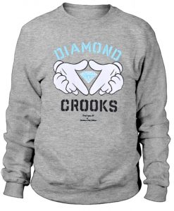 Diamond Crooks Mickey Mouse Hands Sweatshirt