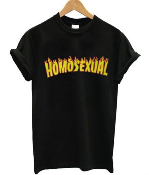 Homosexual Thrasher Flame T Shirt