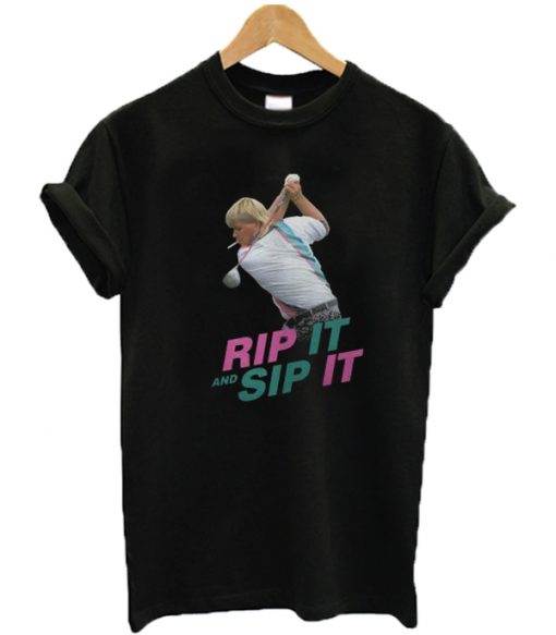 JOHN DALY RIP IT AND SIP IT T SHIRT