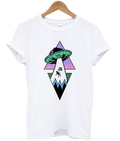 Ufo Alien Graphic T Shirt