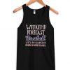 Weekend Forecast Baseball Tank Top