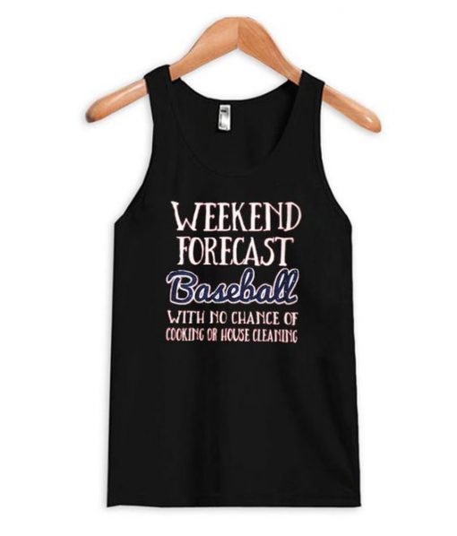 Weekend Forecast Baseball Tank Top