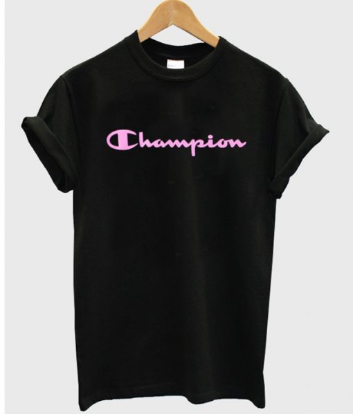Champion Pink Letter T-Shirt