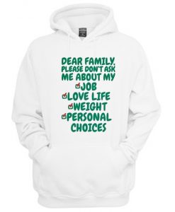 Dear family please dont Ask me about