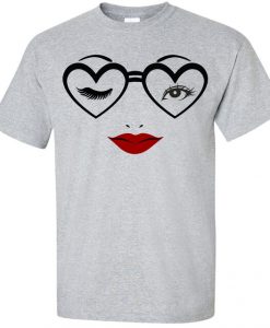 Heart Glasses Cute T Shirt