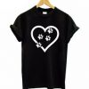 I Heart Paw Prints T Shirt