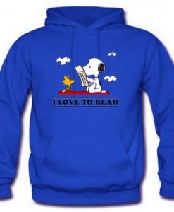 I Love To Read Snoopy Hoodie